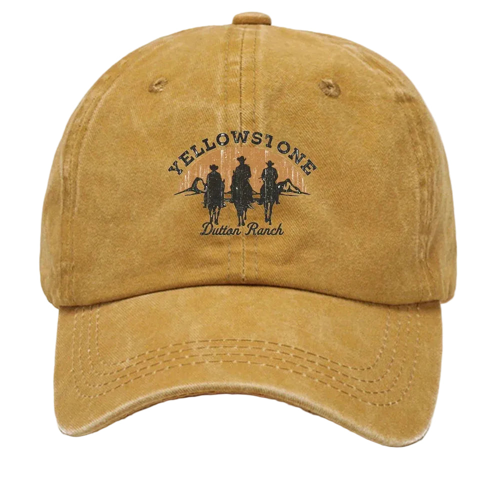 Boné Vintage Yellowstone – Estilo Cowboy