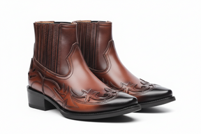 Bota Cowboy Masculina em Couro Artesanal