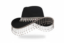 Chapéu Cowboy Feminino com Diamante em Gota de Água