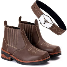 Bota Country Infantil Com Cinto De Brinde