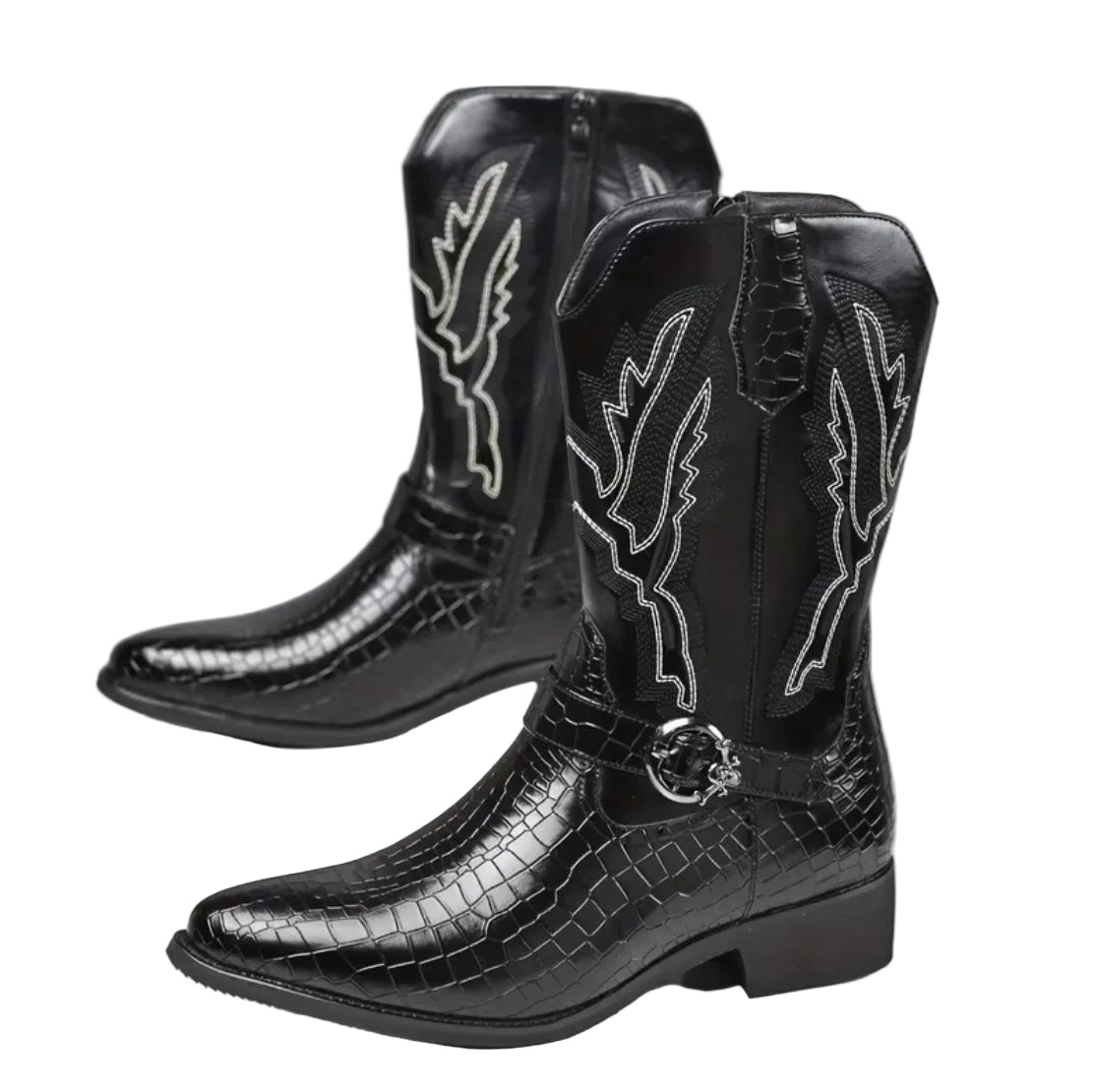 Bota Western Crocodile Escamada