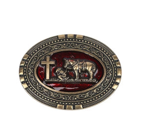 Fivela de Cinto Bronze Vintage a Orar