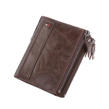 Carteira Masculina 100% Couro de Vaca Genuíno – Modelo Curto Porta-Cartões de Alta Qualidade