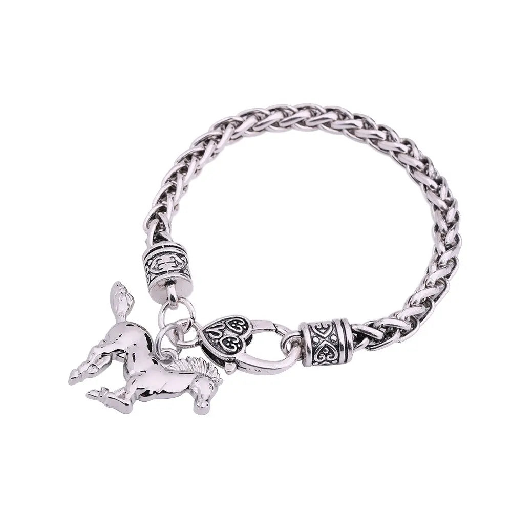 Pulseira Feminina Punk Cavalo