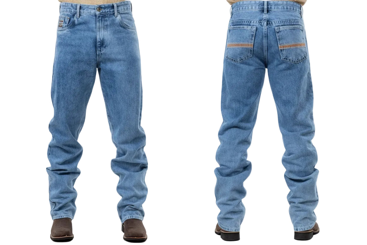 Calça Jeans Masculina - Estilo Western