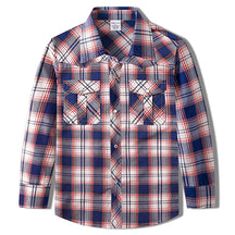 Camisa Xadrez Infantil Manga Longa em Algodão