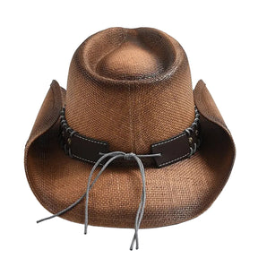 Chapéu Western Boho Marrom Envelhecido