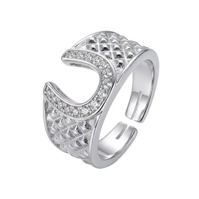 Anel Feminino Ferradura Brilhante
