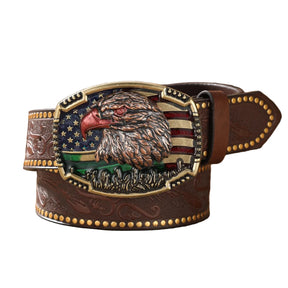 Cinto Cowboy Ocidental Fivela Águia Americana