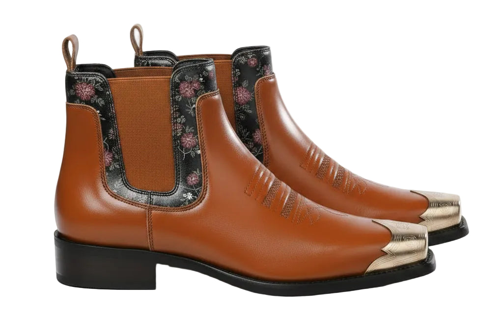Bota Chelsea Maverick Bico Fino Com Metal