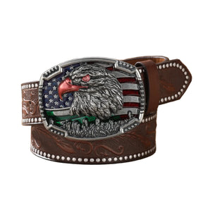 Cinto Cowboy Ocidental Fivela Águia Americana