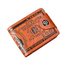 Carteira Masculina Retro com Padrão