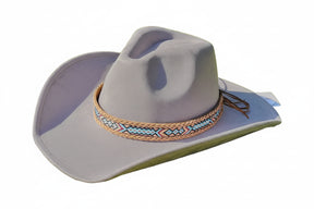Chapéu Cowboy Fedora em Camurça Unissex – Aba Larga