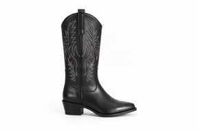 Bota Cowboy Feminina Western Vintage com Salto Grosso