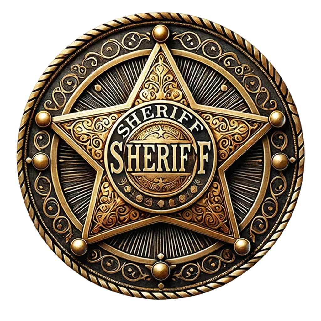 Placa Decorativa Sheriff Western