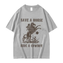 Camiseta Unissex Com Estampa De Vaqueiro