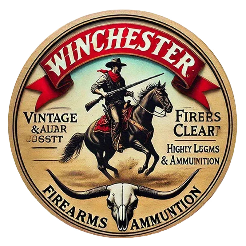 Placa Decorativa Cowboy Winchester