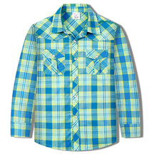 Camisa Xadrez Infantil Manga Longa em Algodão