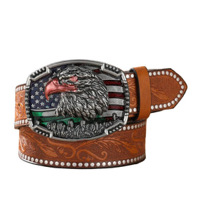 Cinto Cowboy Ocidental Fivela Águia Americana