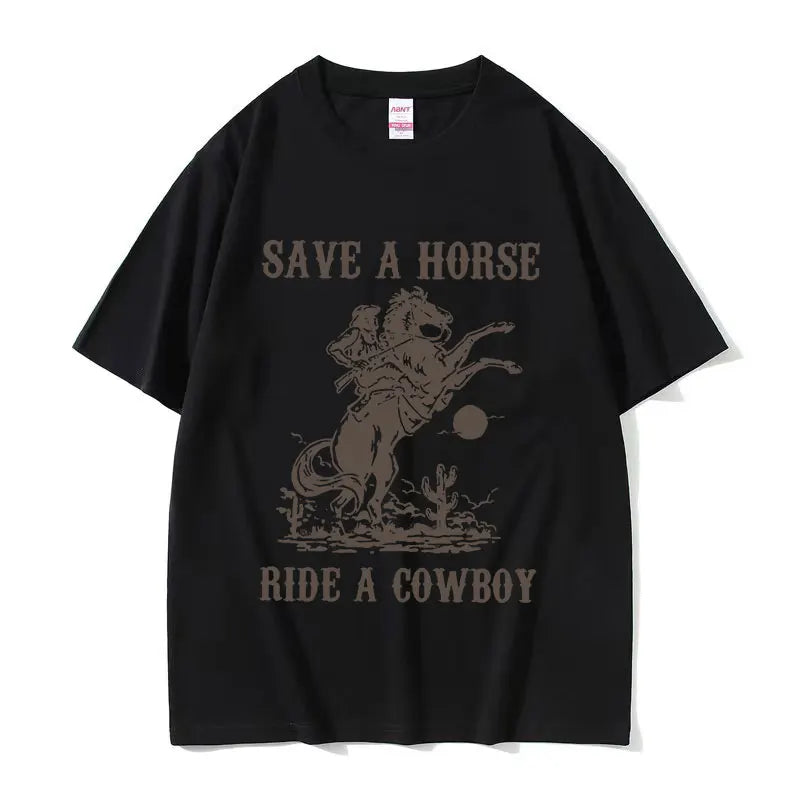 Camiseta Unissex Com Estampa De Vaqueiro