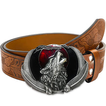 Cinto Cowboy Fivela Lobo 3D