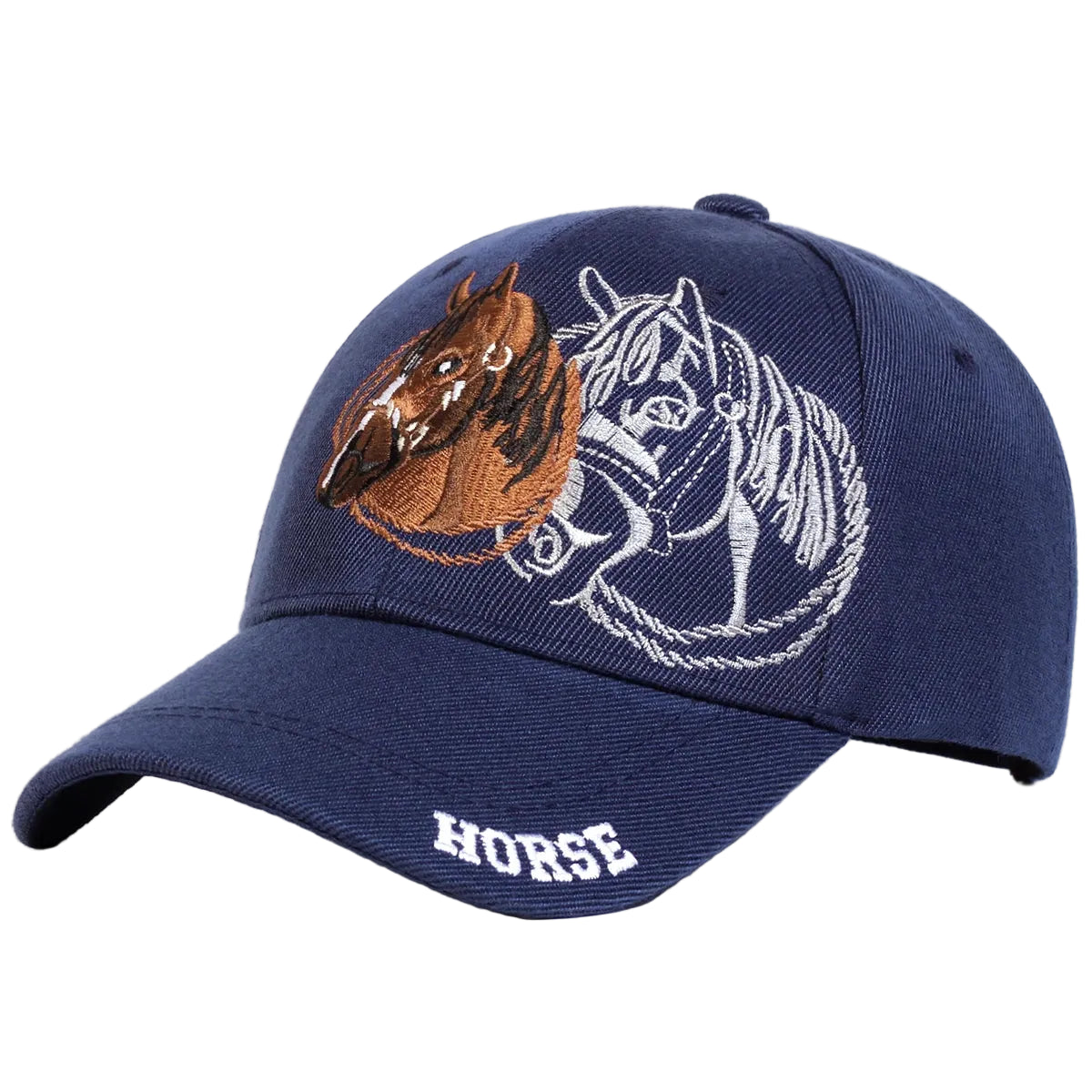 Boné Beisebol Bordado Design Cavalo