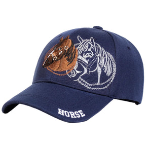 Boné Beisebol Bordado Design Cavalo