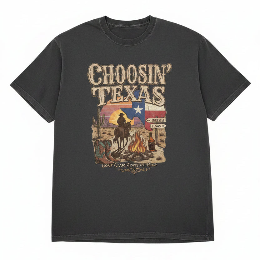 Camiseta Country Feminina Texas Vintage
