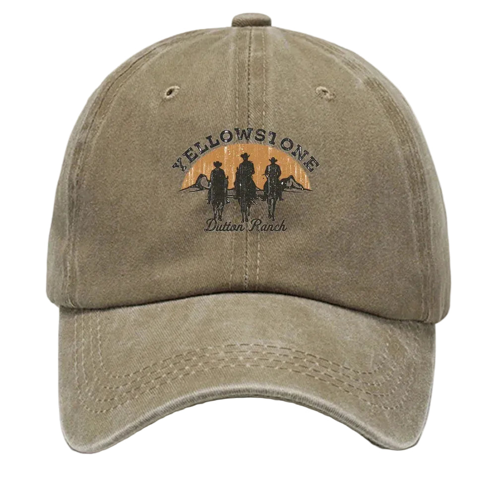 Boné Vintage Yellowstone – Estilo Cowboy