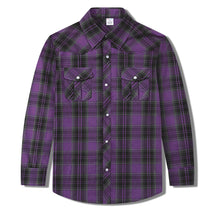 Camisa Xadrez Infantil Manga Longa em Algodão