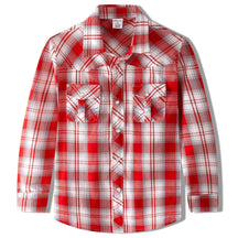 Camisa Xadrez Infantil Manga Longa em Algodão