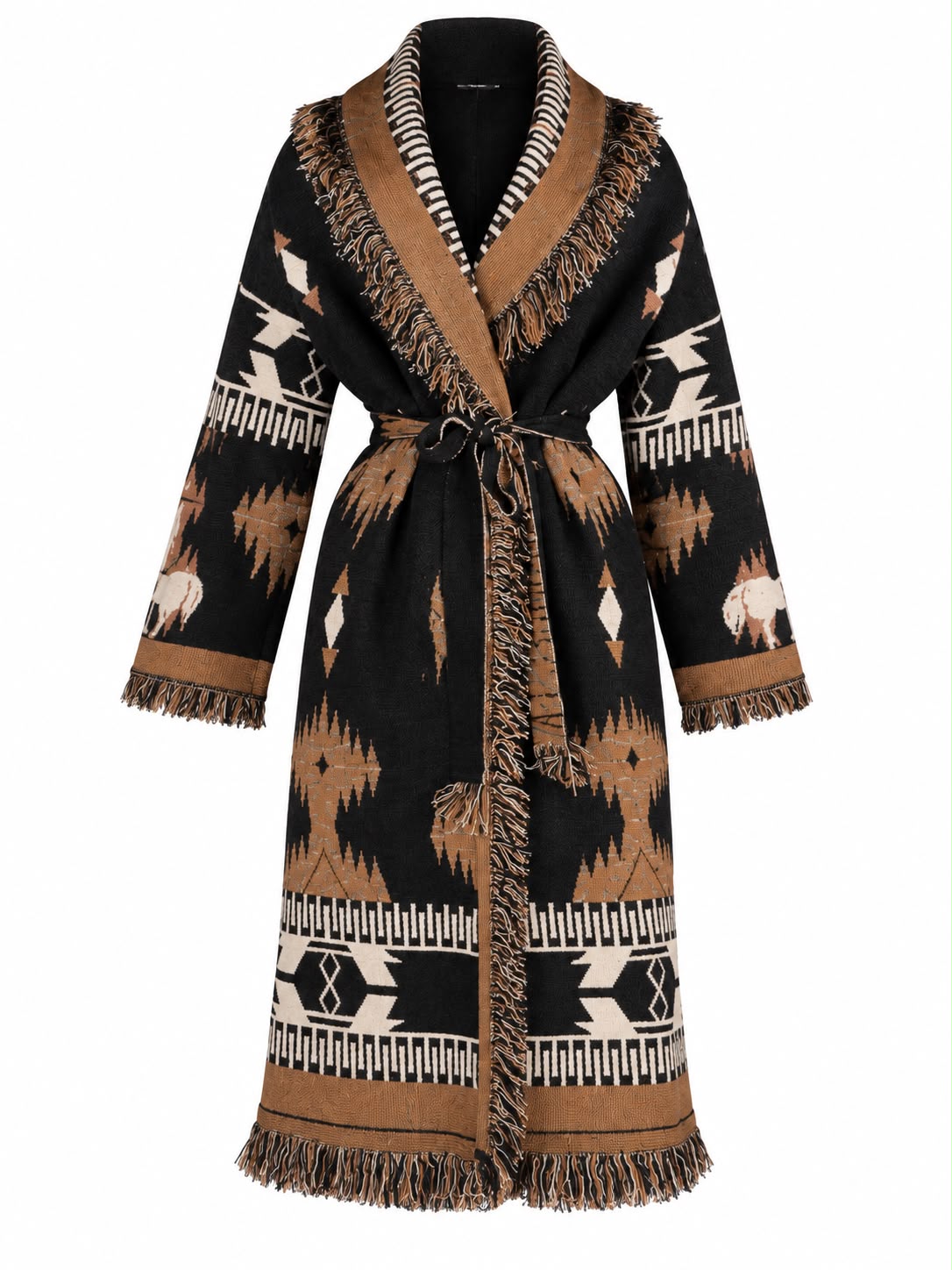 Sobretudo Cardigan Longo Feminino